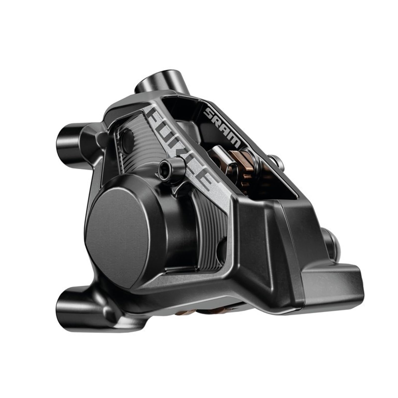 SRAM Force AXS E1 - Pinza Freno a Disco Piatta (Senza Tubo), Anteriore/Posteriore, Nero, con pastiglie