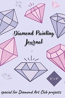 Independently published Diamond Painting Journal - Notebook for 40 Diamond Painting Projects - DAC Version: special for Diamond Art Club projects - now in a practical format