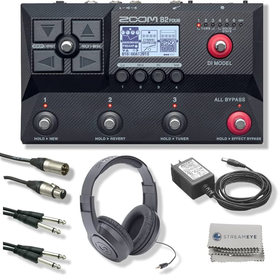 Amazon.com: Zoom B2 Four Bass Multi-effects Processor with 104