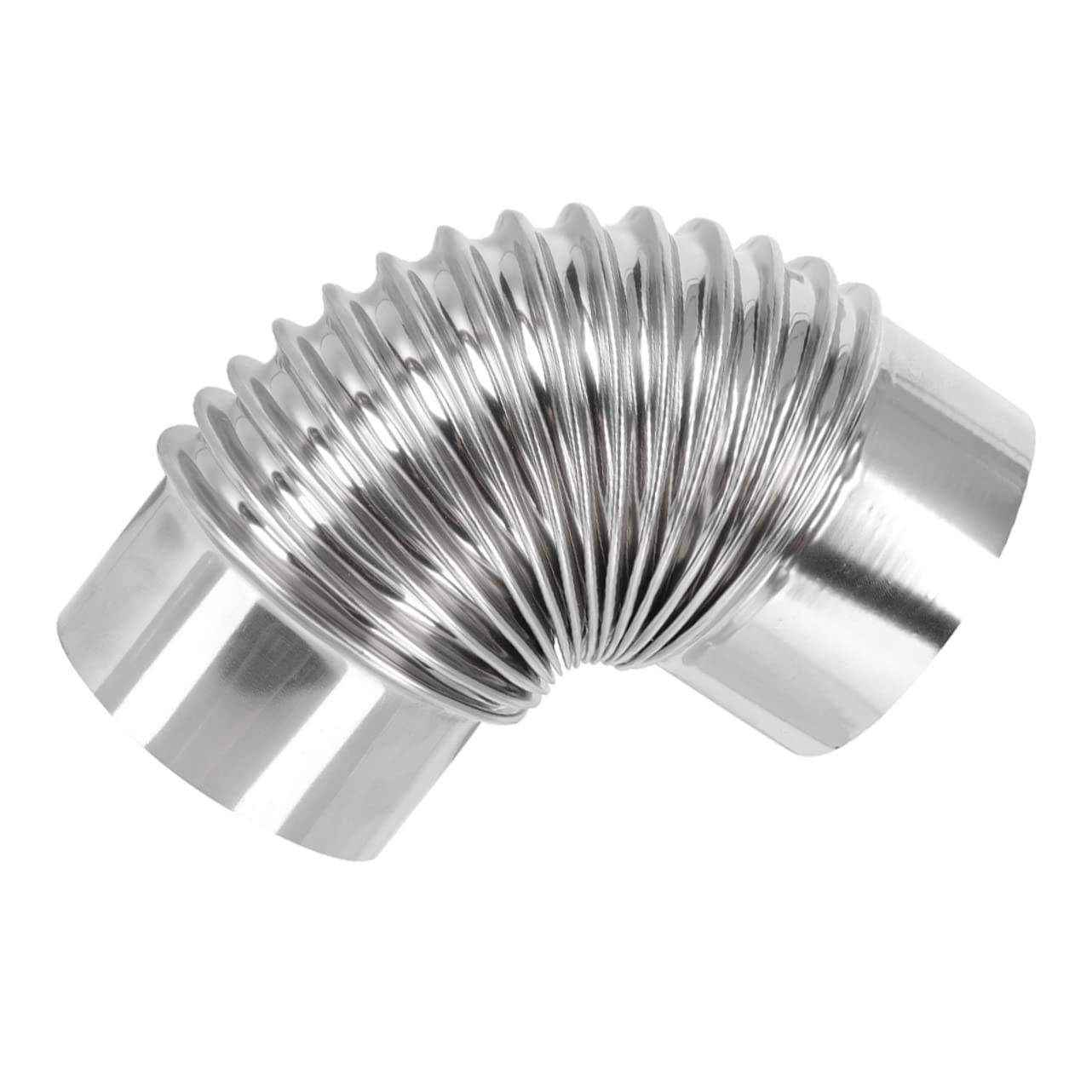 Conexión de Suministro de Agua de la Cocina, 4 Piezas de conducto ventilación Chimenea for Estufa, Codo 90 Grados, Manguera Flexible for leña, Tubo Escape(18X8CMx2pcs)