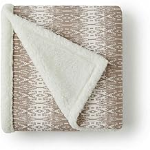 Eddie Bauer - Sherpa Throw Blanket for Couch 50x60 &ndash; Ultra Soft Reversible Fleece &amp; Plush Sherpa Blanket, Warm Cozy Geometric Throw for Sofa, Bed, Living Room Decor