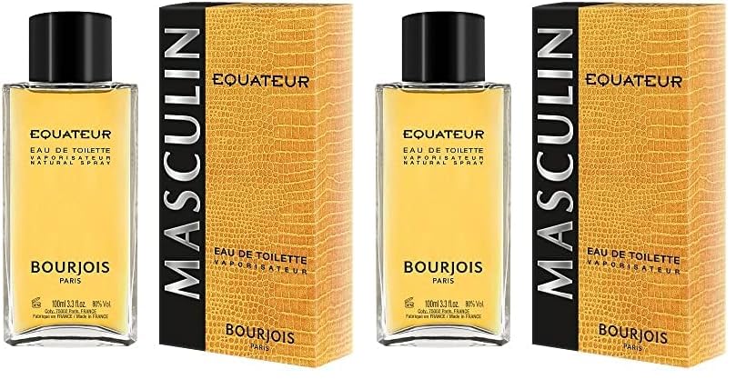 Bourjois - Eau de Toilette Homme Equateur - 100ml (Lot de 2)