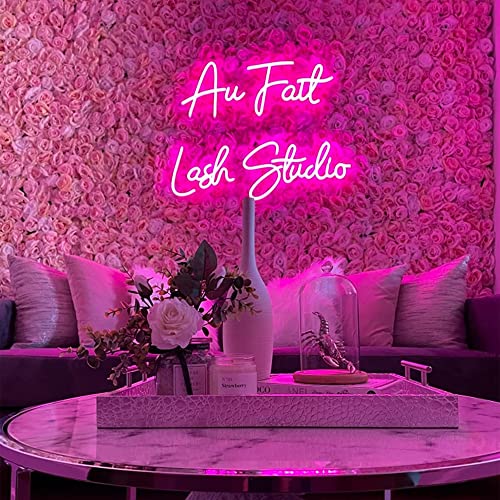Wmat Custom Led Neon Signs For Bedroom Wall Deco Personalized Neon Signs For Birthday Party Or Bar Logo (1 Line Text, 55") #TOP3