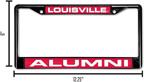 Miniatura 103 de Rico Industries NCAA Black Laser Cut Chrome Frame 12" x 6" Black Laser Cut Chrome Frame - Car/Truck/SUV Automobile Accessory
