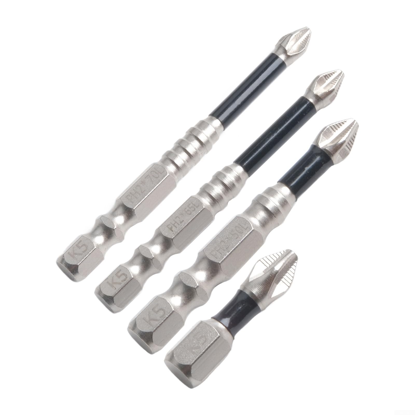 Embout De Tournevis PH2 Magnétique - Alliage Acier K5 - Tige Hexa 6,3 Mm - Longueur 50 Mm - Qualité Industrielle