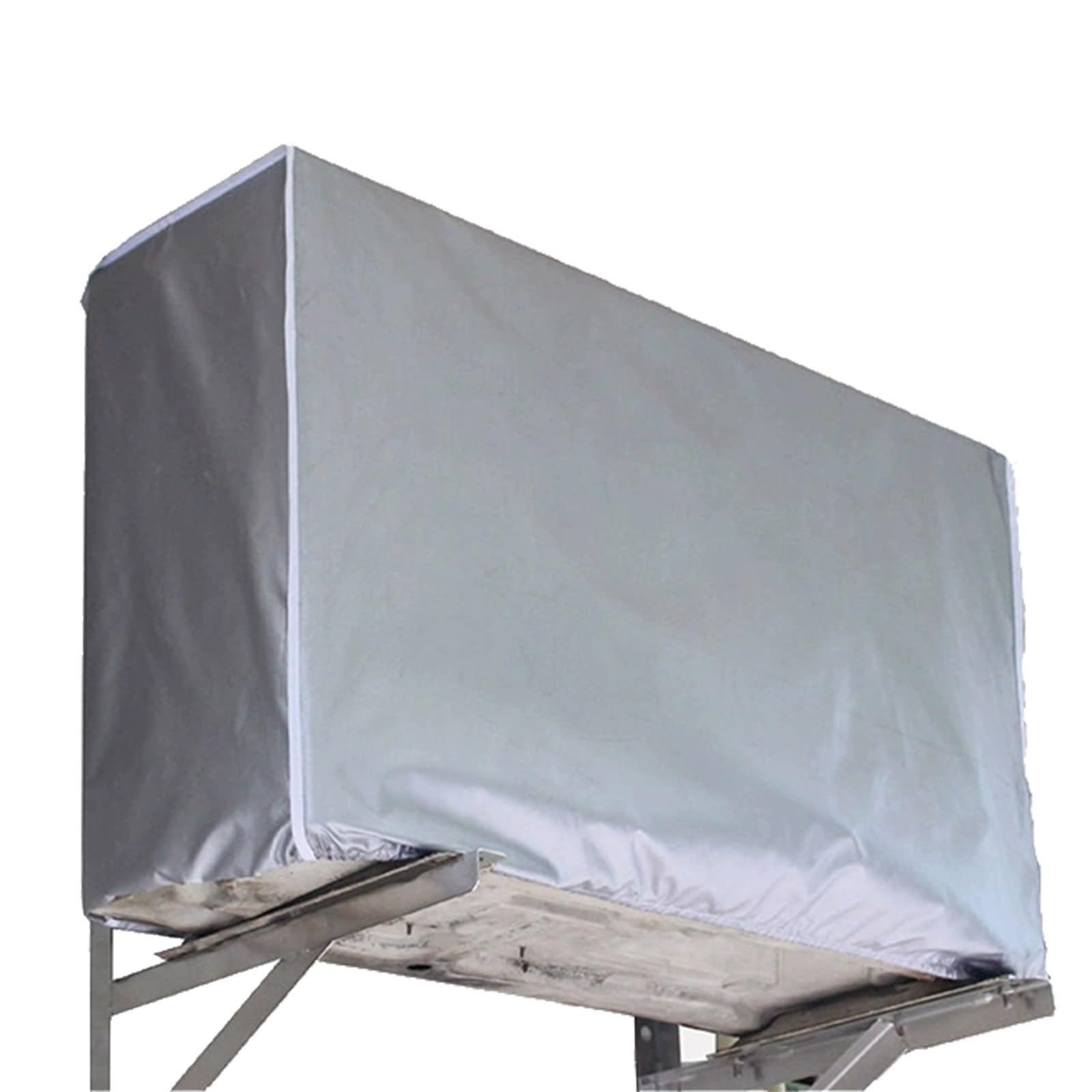 Copertura per condizionatore Portatile da Esterno, Protezione per unità AC, Chiusura a Cinque Lati, Elastico, Resistente ai Raggi UV, Impermeabile e Antipolvere (80x30x57 cm / 32x1