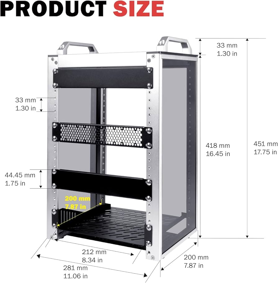 Amazon.com: GeeekPi 8U Server Cabinet, 10 inch Server Rack for