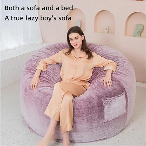 Miniatura 3 de DAUTAI Puf gigante y cómodo de 7 pies, puf esponjoso, cómodo sofá de descanso, superficie esponjosa y forma tridimensional, puf de habitación (sin