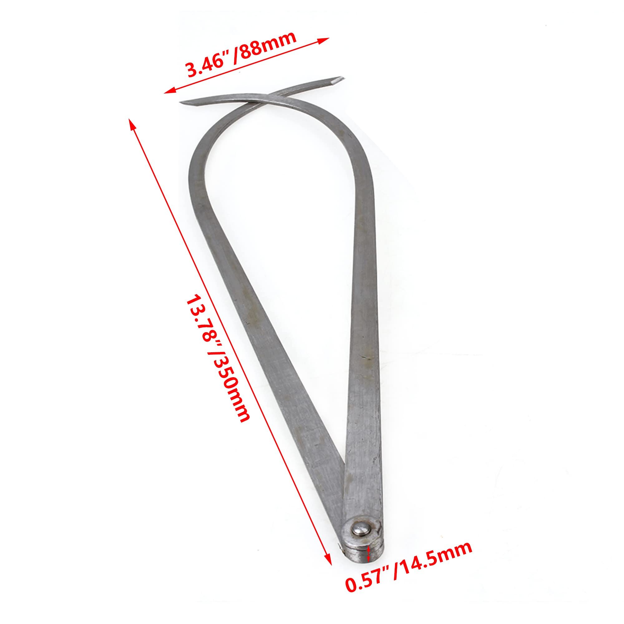 2 Pz Metallo Ditta Attrito Giunto All'interno Dritto Esterno Bow Calibro