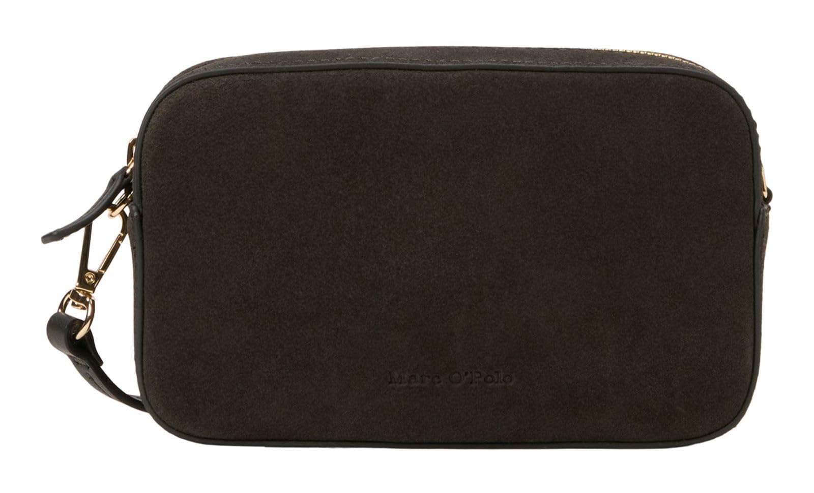 Marc O'Polo Pelle borsa a tracolla Liana 2 in 1 Crossbody Bag Burnt Coffee marrone scuro