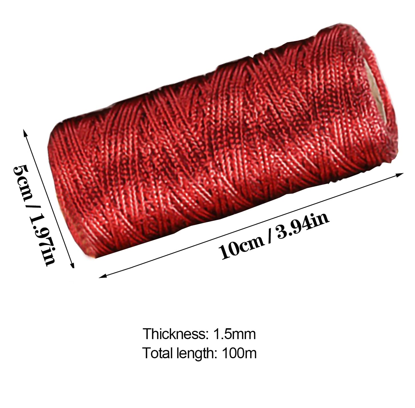 VEGCOO Fil Métallique Argenté 1,5mm X 100m + 20 Cordes à Étiquettes - Corde Noël Emballage Cadeaux Loisirs Créatifs