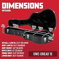 Vista 4 de Funda para guitarra acústica de Gator, G-PG Acoustic Pro Go Series