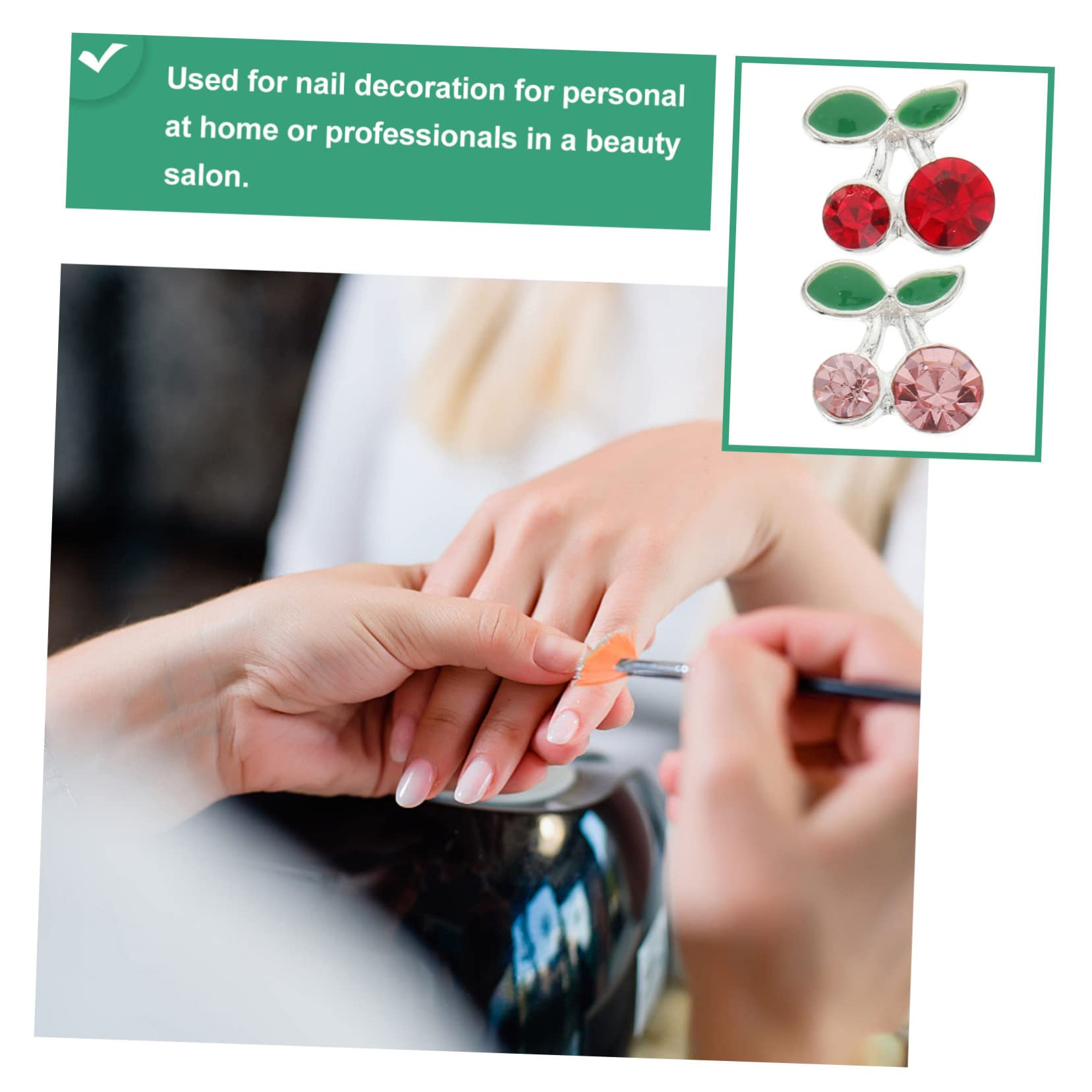Healeved 180pezzi Ciondoli Unghie Forma Di Per Decorazioni Nail Art Charms Per Manicure Elegante e Creativo Per Feste e Occasioni Speciali