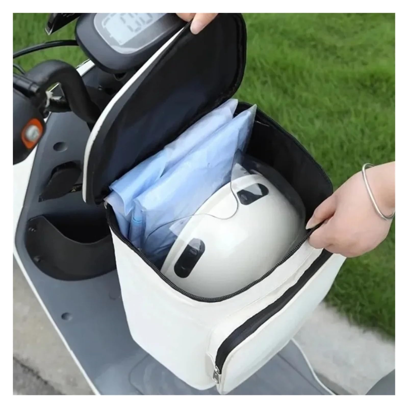 Borsa Moto Borsa Anteriore Per Scooter Elettrico Per Moto Impermeabile In Tessuto Oxford 600D Per Spostamenti Quotidiani Selle Moto Bagagli