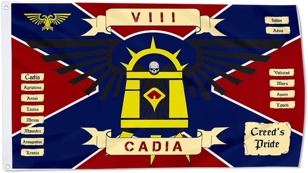 Cadia Flag Banner Outdoor Indoor Decoration Flag 3x5Feet Double Stitched Polyester with Brass Grommets