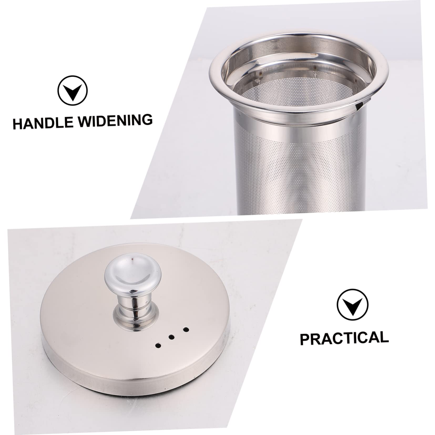 Alipis Tetera de Vidrio Transparente Resistente al Calor Tetera de Gran Capacidad Hogar de Vidrio Accesorio de Té para Infusiones la Cocina