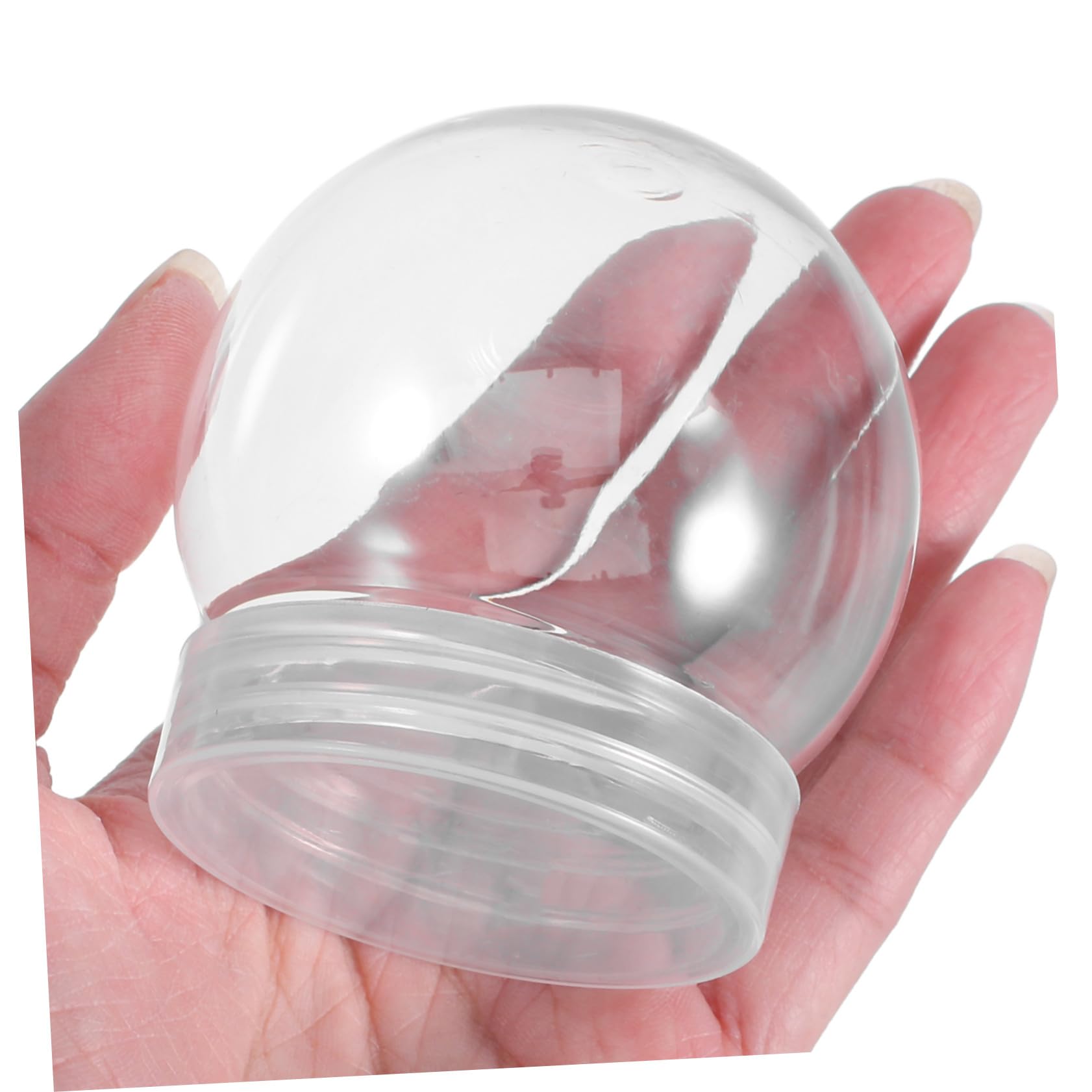 BESTYASH 24pièces Boule à Neige Transparente Plastique DIY Lot de Boules à Neige pour Loisirs Créatifs Et Décoration