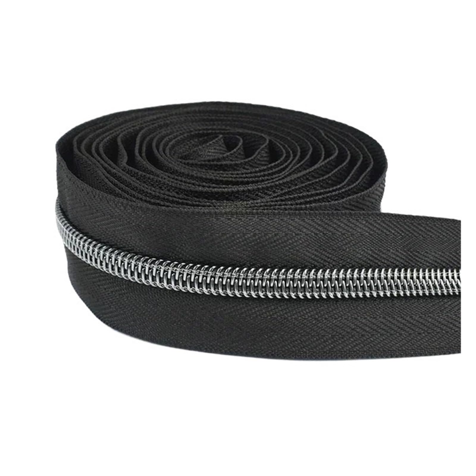 1 szt. 10-100M 3# | 10-100M 3# Nylonowa taśma zamkowa w rolce(BlackxGunBlack,80MetersNo3)