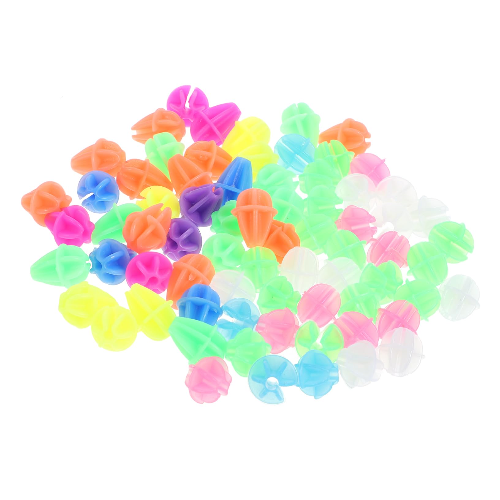 Abaodam 72Pcs Bike Spoke Beads Bicycle Spoke Decorations for Easy Snap Installation Assorted Shapes and Colors Creative Bike Accessories for Fashionable Rides