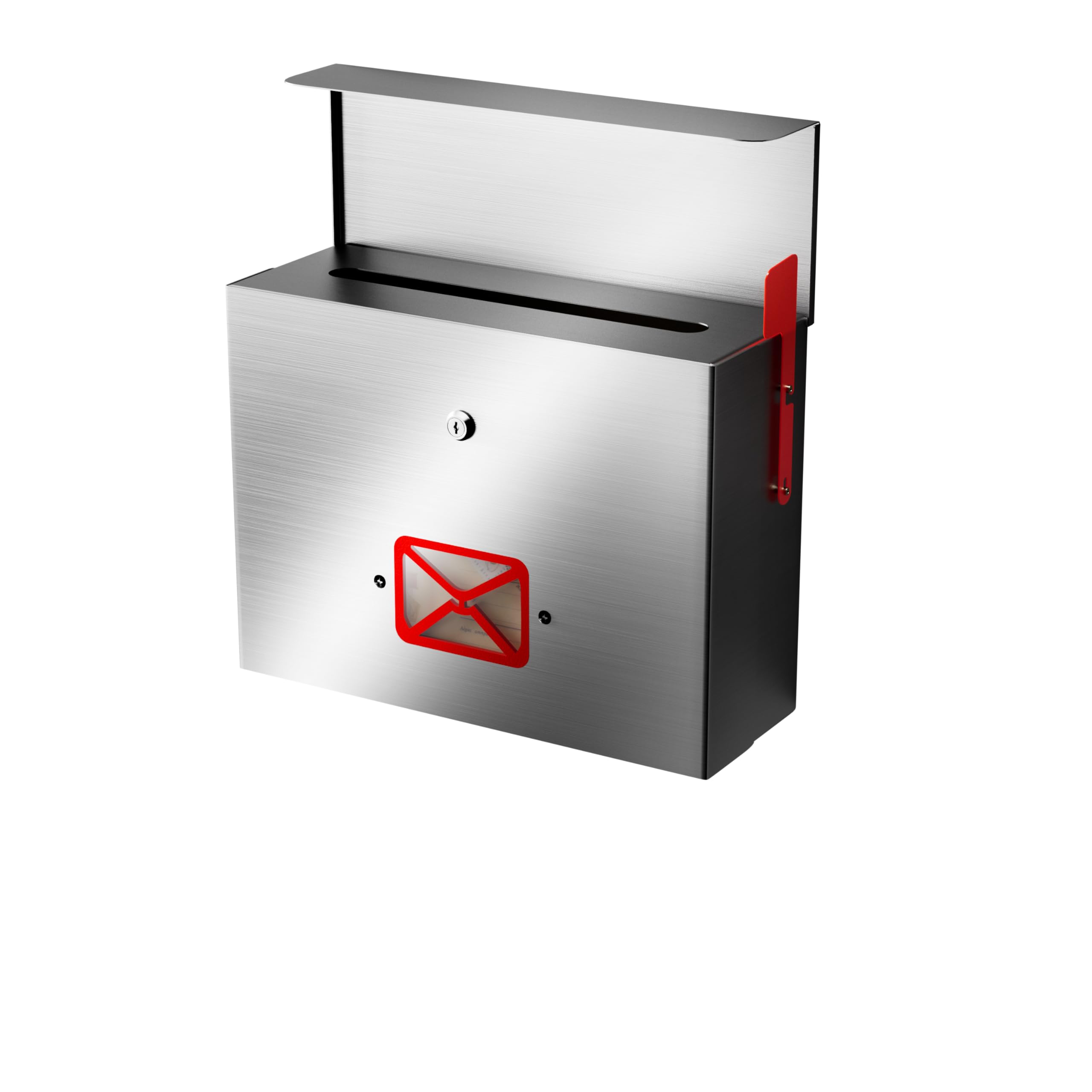 Boîte aux lettres de grande capacité anti-vol en inox pour sécuriser le courrier de maison