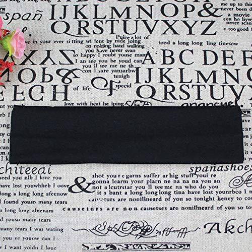 pedkit Faixa de cabelo masculina e feminina de cor sólida faixa larga elástica ioga esportes acessór