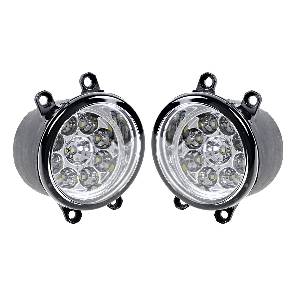 9 LED Front Fog Light Driving Lamp Compatible with RAV4 Solora Avalon Highlander Matrix Venza Prius