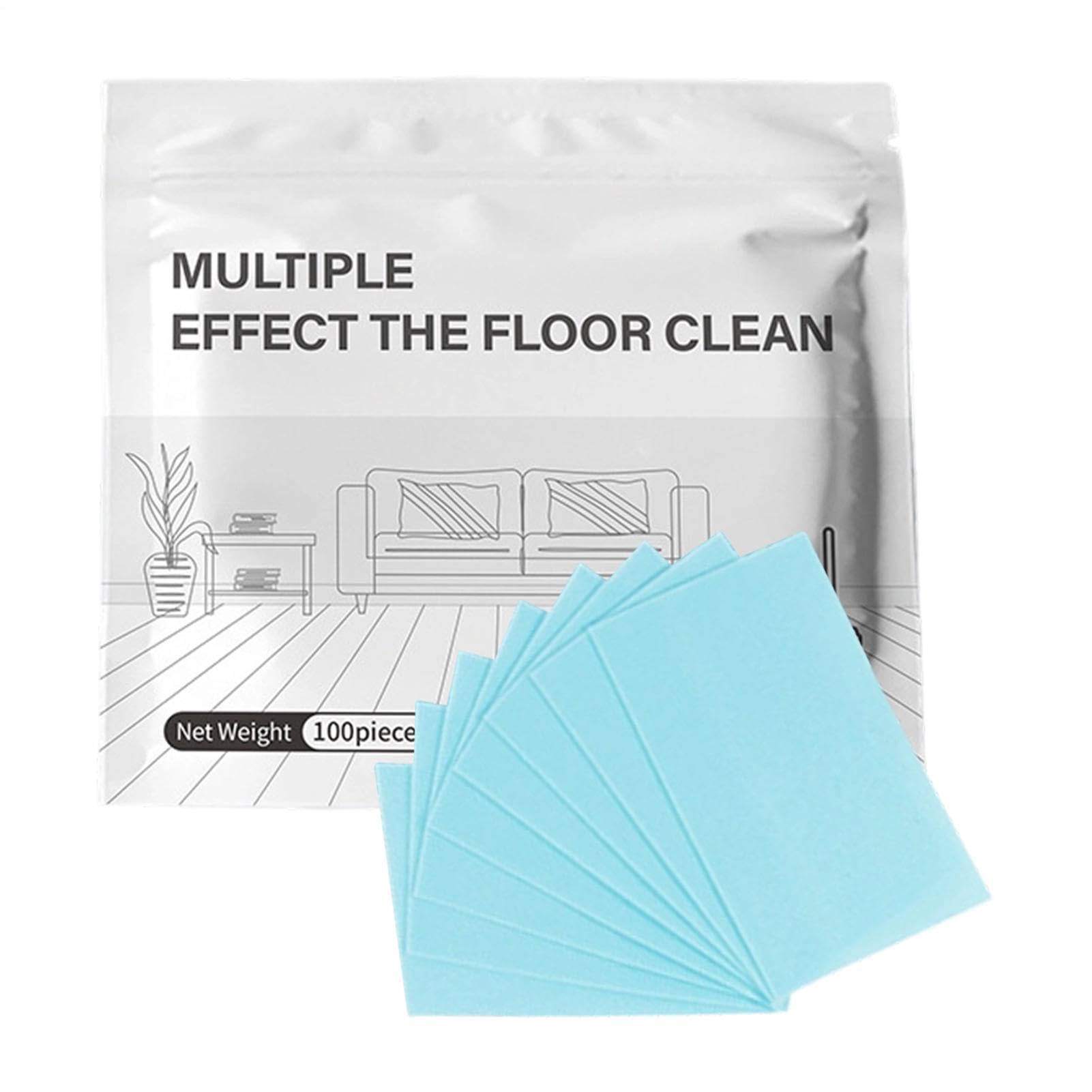 Nettoyant Sol, Nettoyant Pour Serpillière Et Sols, 100 Tablettes Parfumées Puissantes, Solution de Nettoyage de Nettoyage pour Serpillière, Usage Maison Bureau Hôtel Cuisine Commerciale