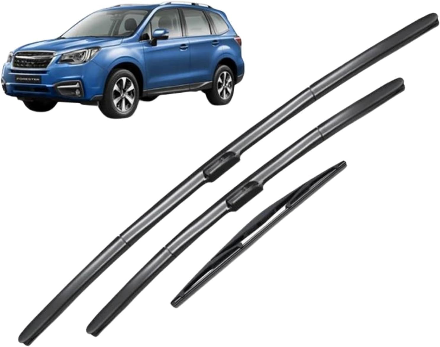 RESKIU Car Front Windshield Wiper Blade Set Replacement for Forester SJ 2012-2018, All Season Windscreen Wipers Quiet Easy Installation