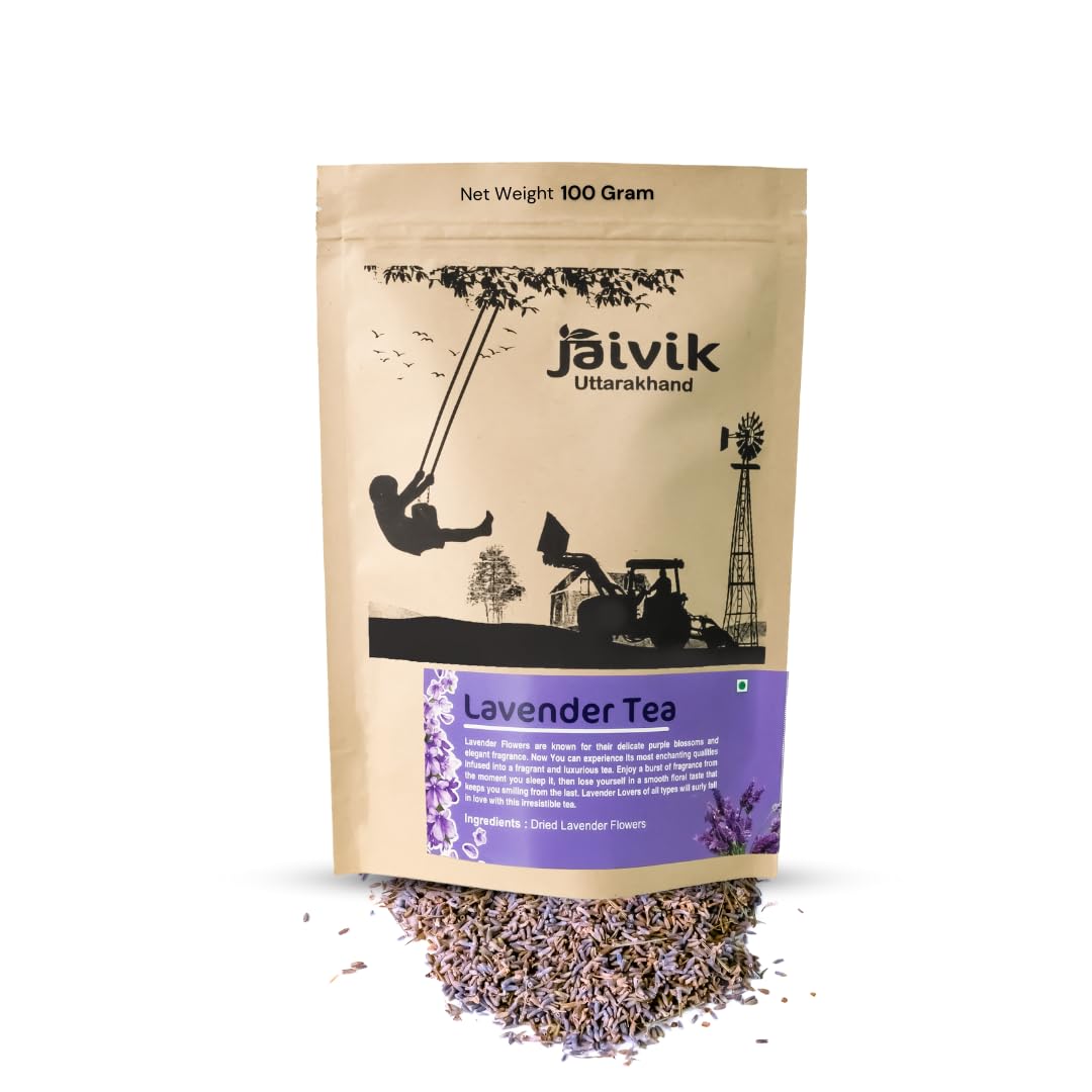 Jaivik Uttarakhand - Lavender Tea For Sleep In Resealable Pouch (100 grams), Bedtime Tea, dry flower, loose leaves (B09ZCY7BTN) Amazon Price History, Amazon Price Tracker