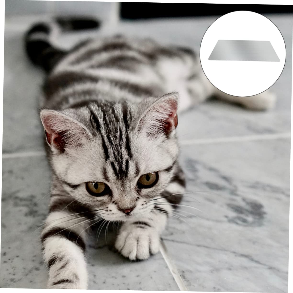 FRCOLOR Kühlmatte für Haustiere Sommer 1 Stück Aluminium Silber
