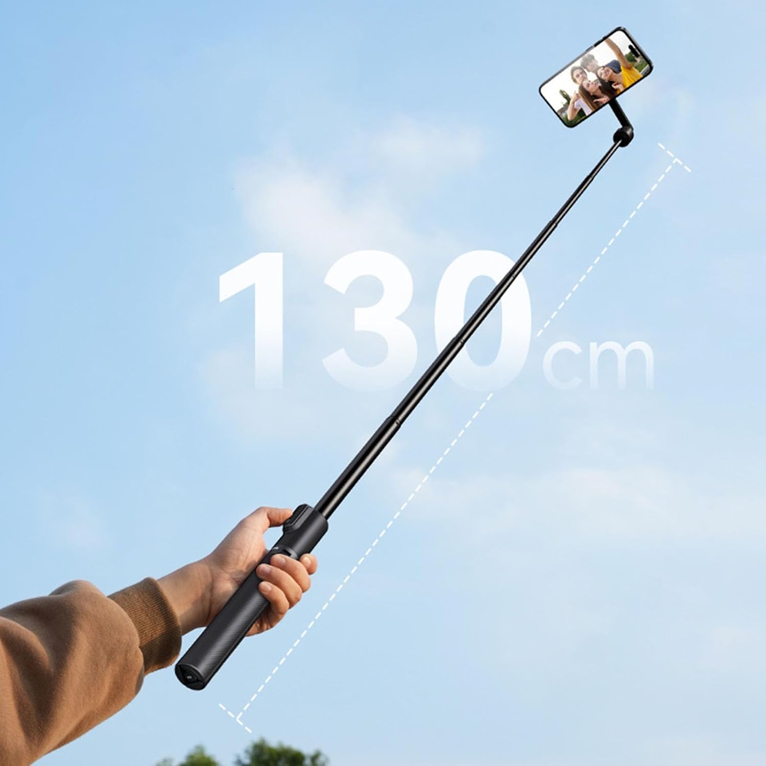 携帯電話スタンド三脚 Selfie スティック 3200 ガウスクローズドループ Vloggers クリエーター用クイックリリース電