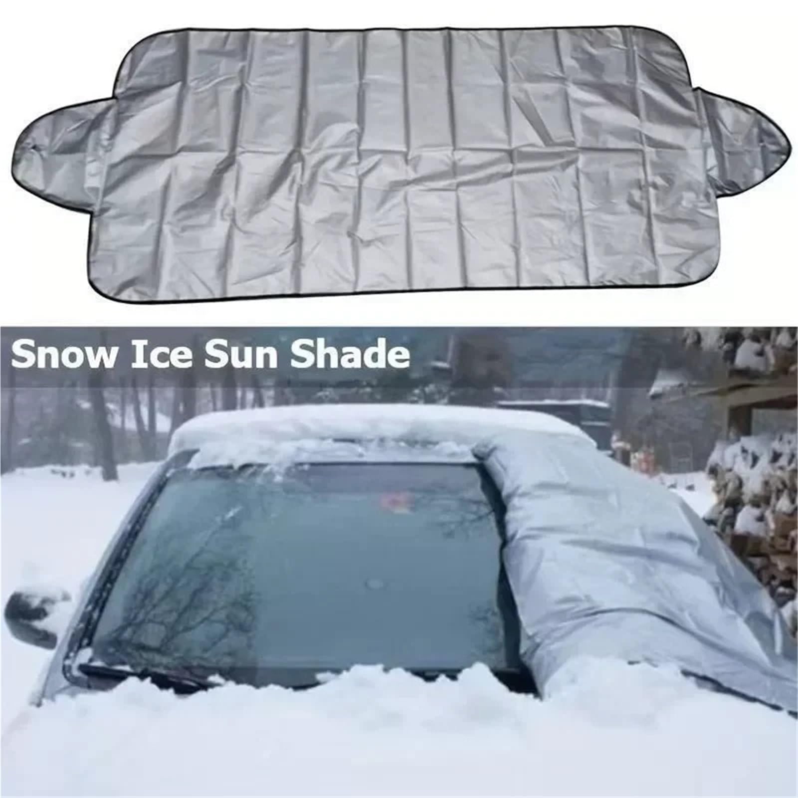 Cubierta Universal para Nieve para Parabrisas de Coche, Protector contra heladas, Lluvia y Sol para la mayoría los Coches SUV