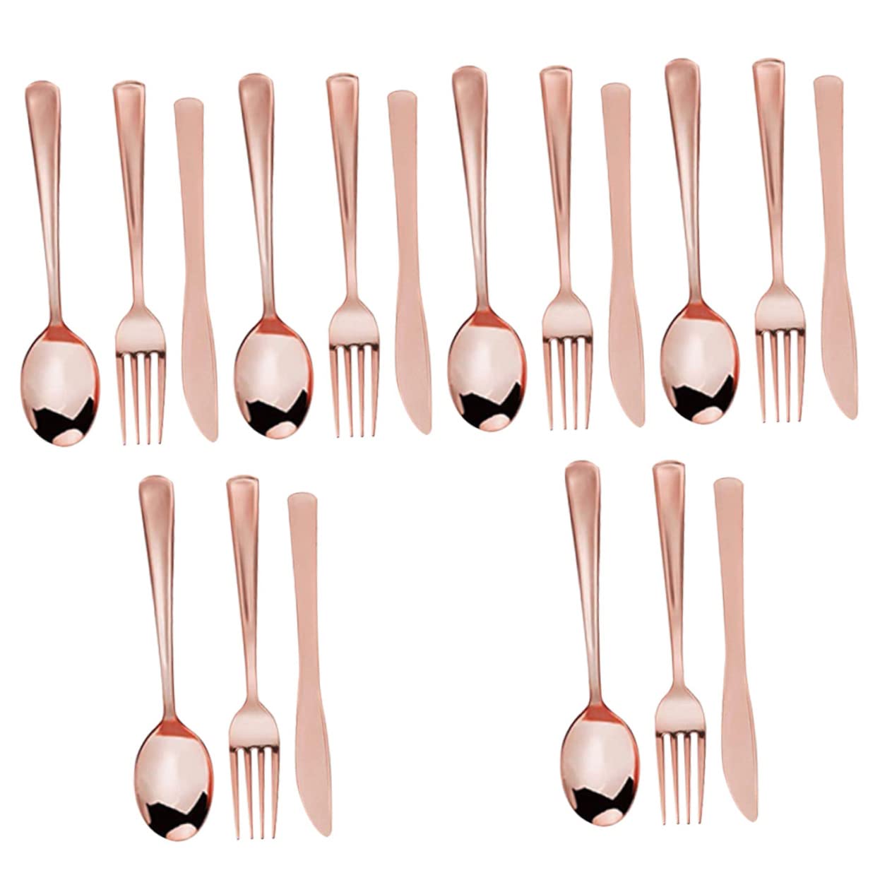 HAPINARY 30-piece Gold Dot Theme Birthday Party Knife Fork Spoon Kit Disposable for Dinner