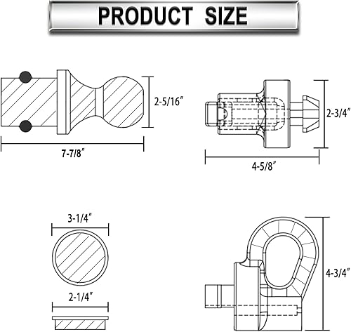 Miniatura 2 de Kit de enganche de cuello de cisne con sistema de disco 60692, capacidad de carga de 30,000 libras, bola de 2-516 pulgadas. Compatible con Ford F250