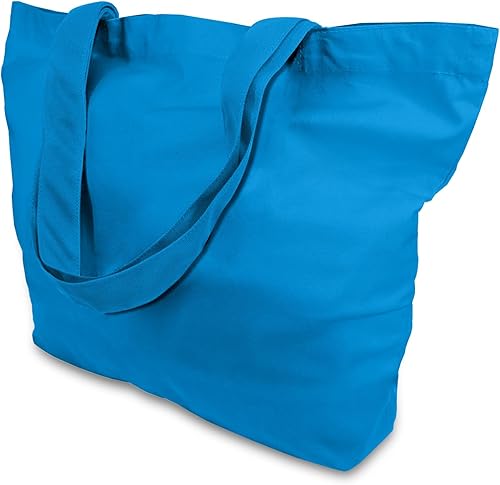 Miniatura 8 de TOPDesign - Paquete de 1 3 6 12 o 24 bolsas de lona de algodón superfuerte 12 onzas bolsa para compras reutilizable de tela diseño moderno en dos