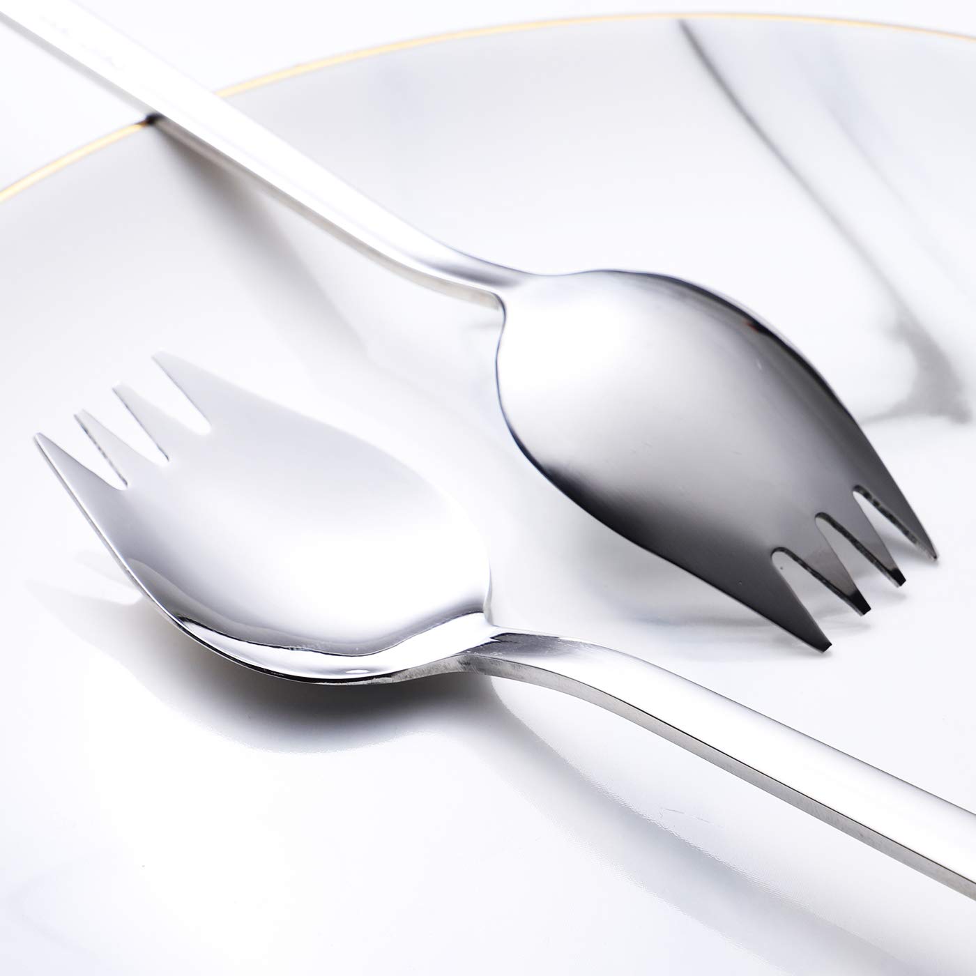 Sporks Widelce do sałatek, 6 sztuk, stal nierdzewna 18/10 od IRONX (6 szt.)