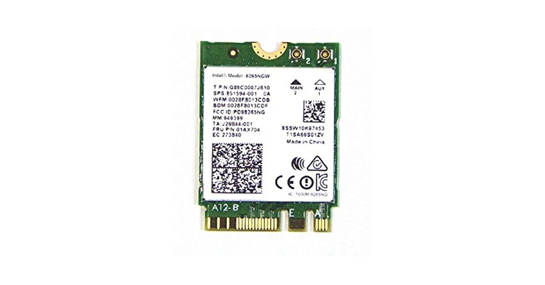 Intel Dual Band Wireless-Ac 8265 w/Bluetooth 8265.NGWMG Intel Dual Band Wireless-Ac 8265 w/Bluetooth 8265.NGWMG