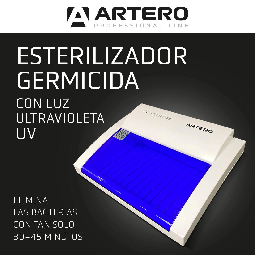 Sterilizzatore e germicida UV per la massima igiene e disinfezione degli strumenti da parrucchiere.