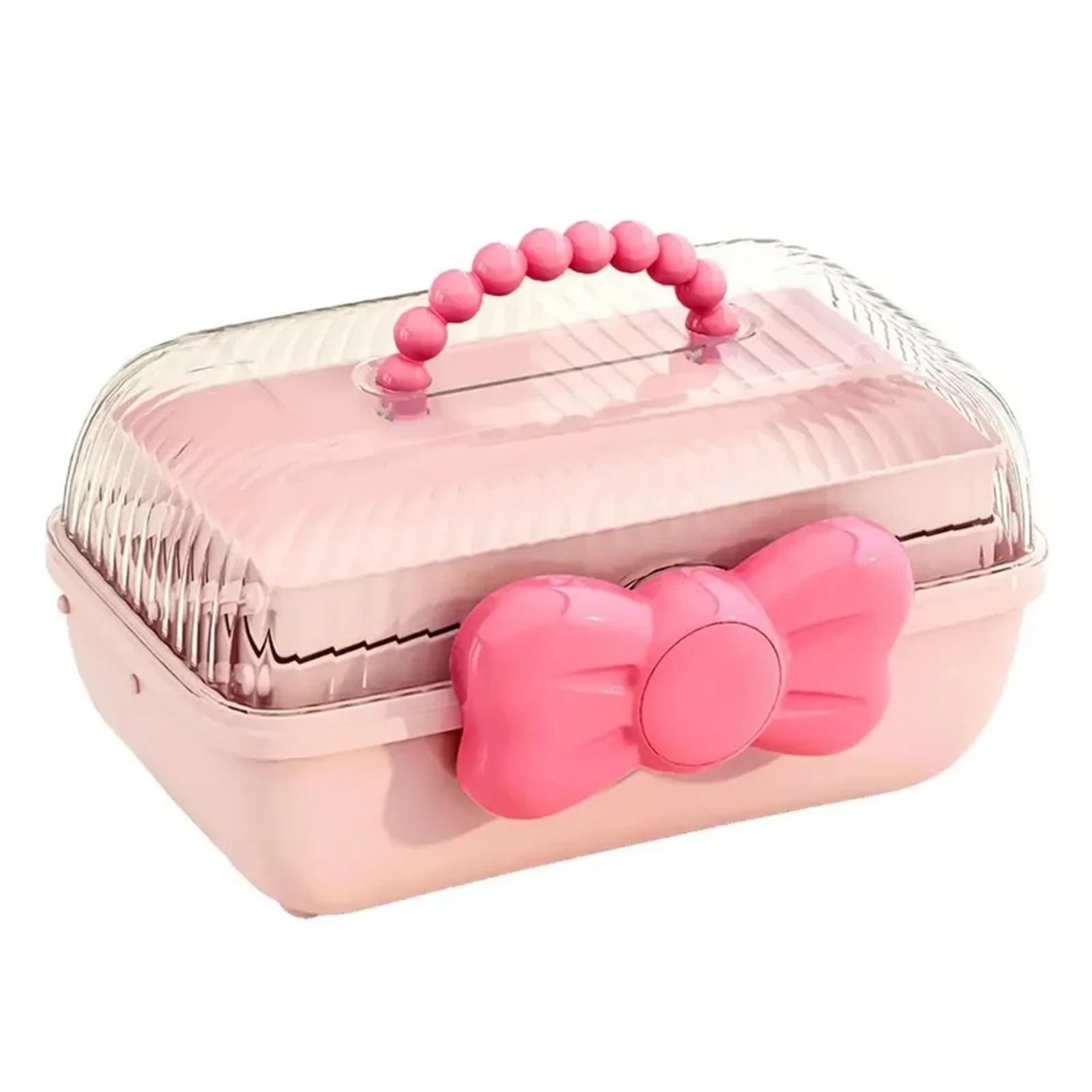 BAYNOPURIN Hair Tie Organizer Box Multi-Layer Bowknot Storage Box For Hairpins Jewellery And Daily Sundries Organization