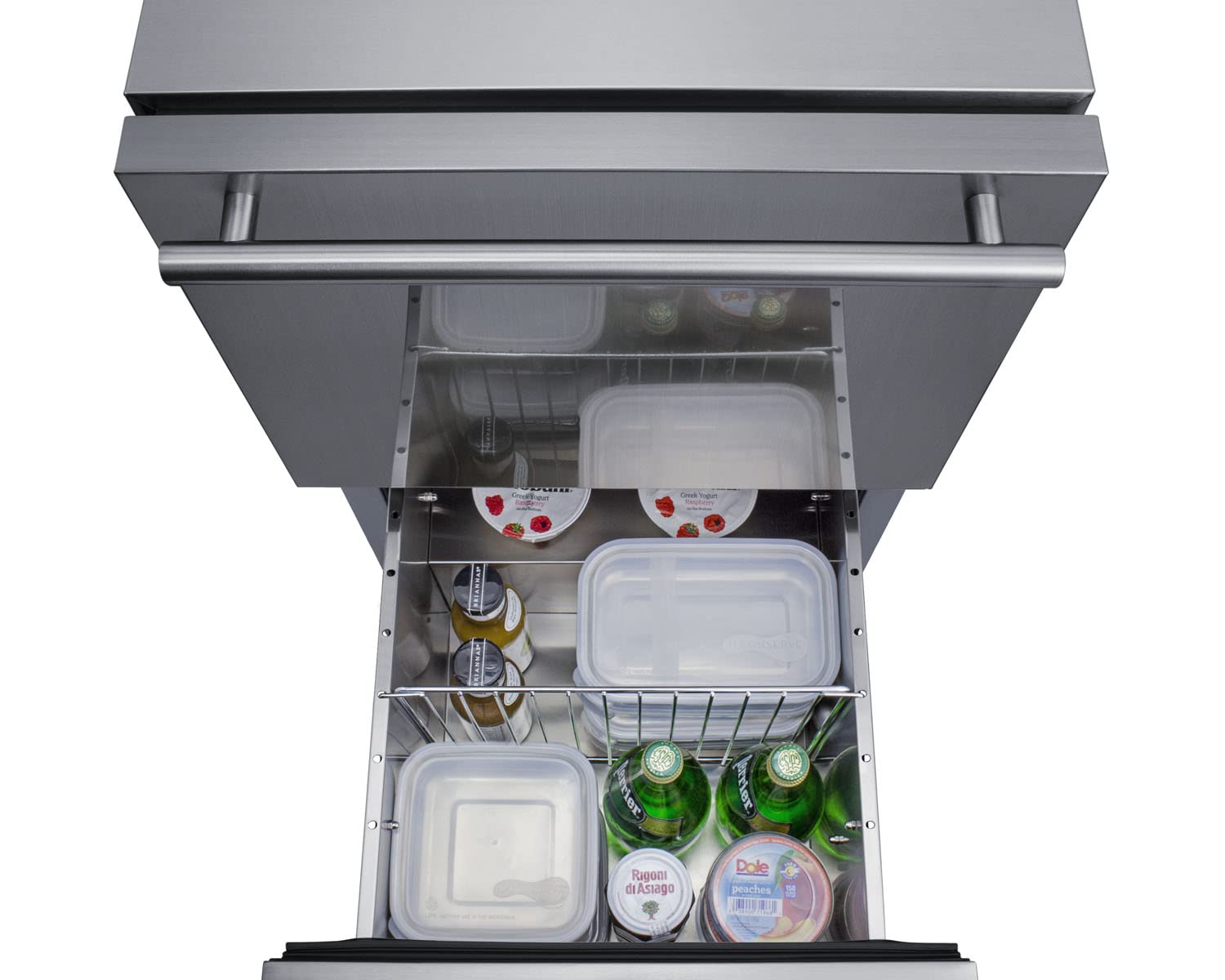 Summit 18” Two Drawer Refrigerator, 3.4 cu.ft. Capacity, ADA Compliant, Stainless Steel, Panel Ready Capable*- ADRD18PNR (*Panels not included) on Fridge.com