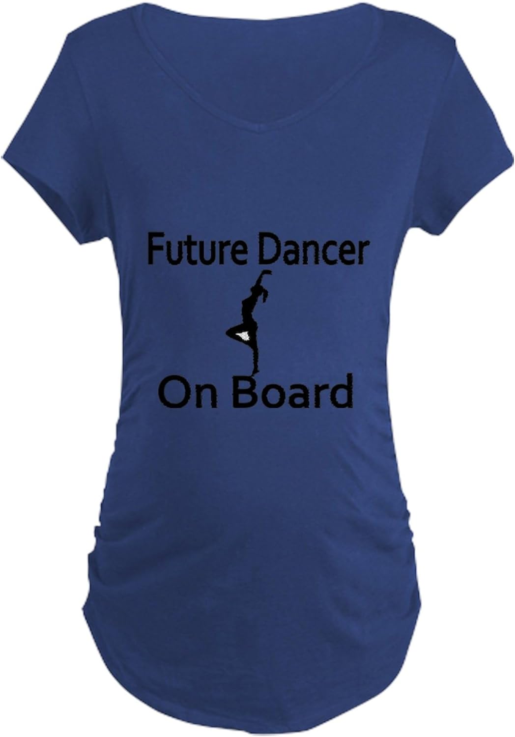 CafePress Future Dancer On Board Maternity T Shirt Women's Maternity Ruched Side T-Shirt
