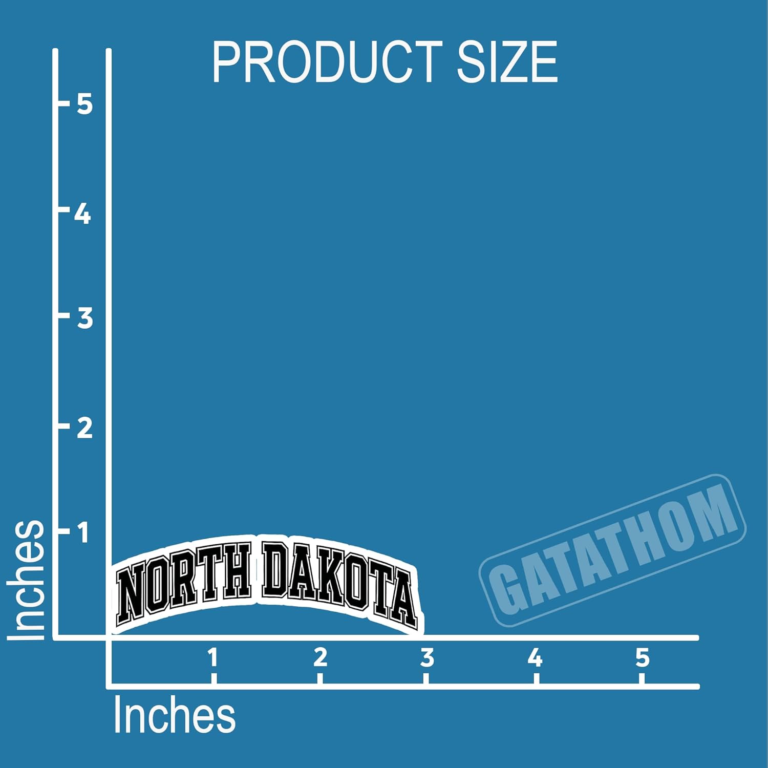 (3PCS) North Dakota Sticker, North Dakota Vinyl Decals US State, Waterproof Vinyl Decal for Laptops, Water Bottles, Scrapbooking, Travel Gift | 3" x 1" - Image 5