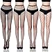 ISIYINER Netzstrümpfe Netz Strumpfhose Sexy Schwarz Fischnetzsocken Netzstrumpfhose für Damen 4 Paar