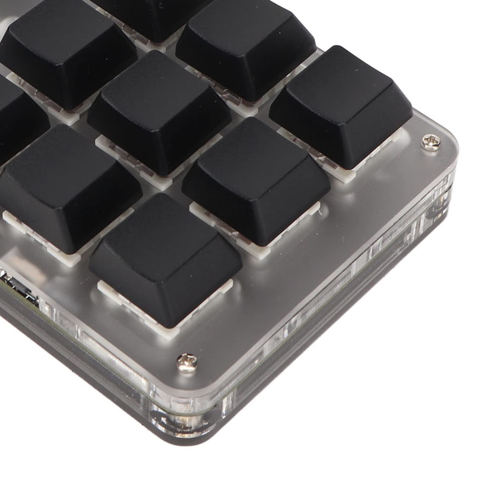 Cryfokt Mini Tastiera da Gioco Personalizzabile con Retroilluminazione RGB e 9 Tasti per Utenti di Software di Progettazione Grafica e Editing Video (BLACK)