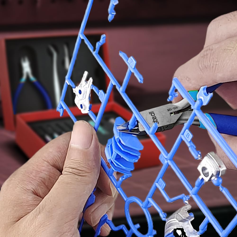 stedi Modellwerkzeuge Kit für Profis 14 PCS, Modeler Professionelle Werkzeuge Kit Bastelset Hobby Making Tools für Gundam, Miniatur-Militärmodell, 3D-Harzteile