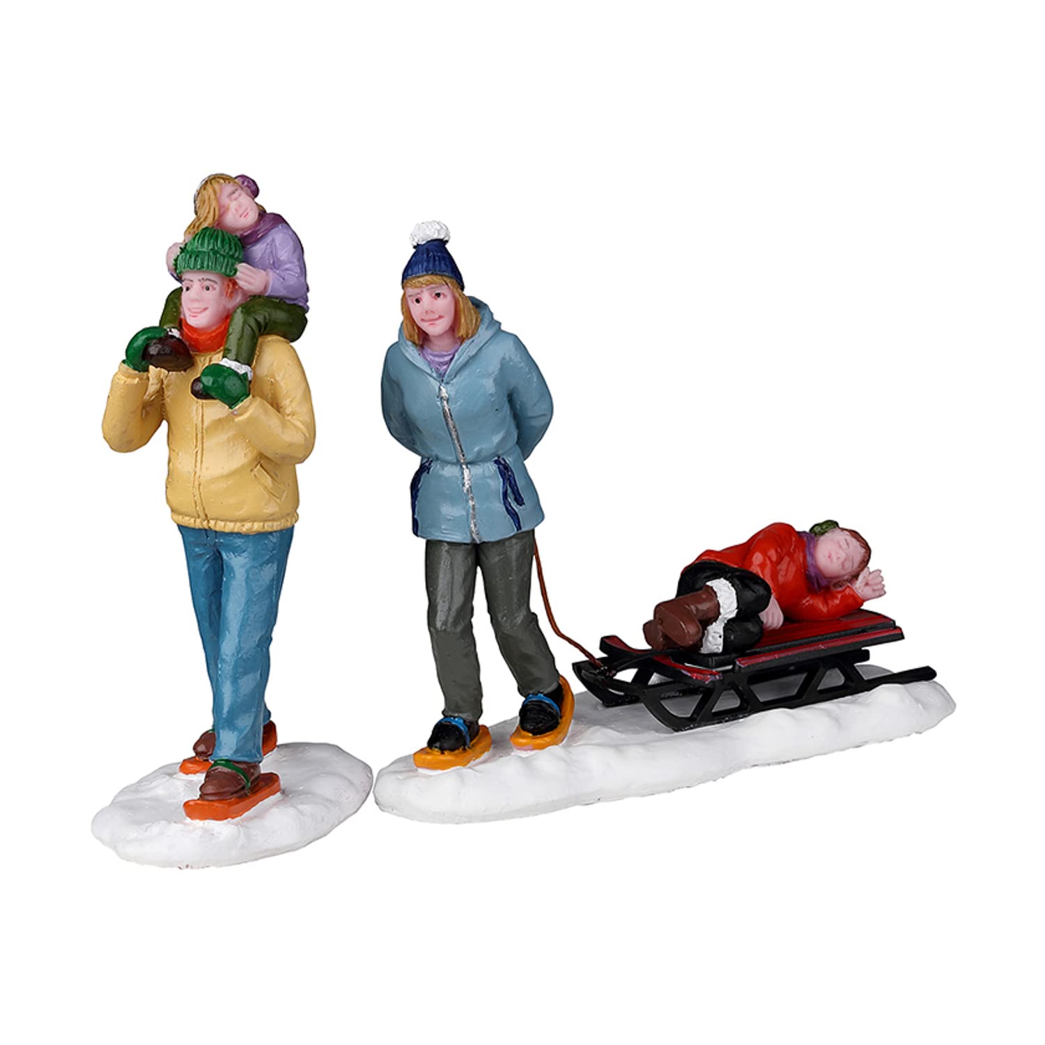 Lemax Multicolor - Long Day Snowshoeing, Set Of 2