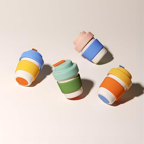 Miniatura 6 de Taza de café de acero inoxidable de viaje de 14 onzas con doble pared de vacío, fácil de agarrar, mantiene el calor y el frío, libre de BPA