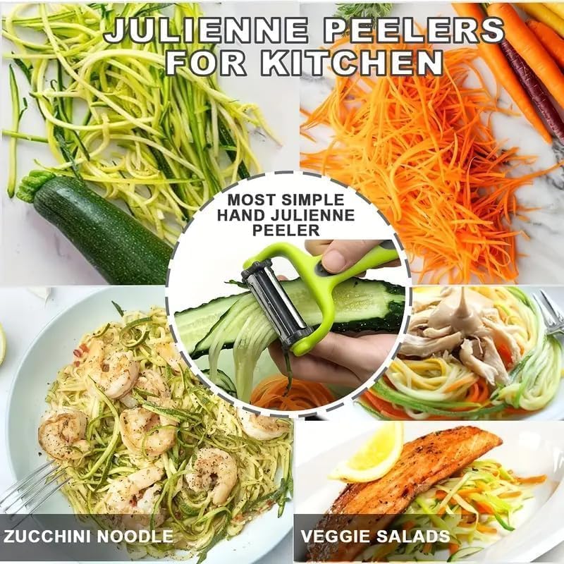 Image of Multi-Functional Vegetable Peeler for Kitchen | Stainless Steel Peeler with Wooden Handle & Bottle Opener | Single Blade for Fruits | 1 Piece (3 in 1 Rotary Multi-Functional Peeler)