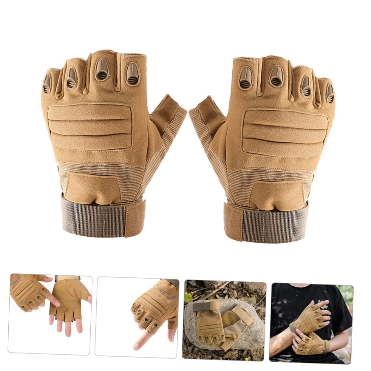 BESPORTBLE Half Finger Bicycling Gloves Sport Gloves for Road Bike Hiking Riding Mountaineering