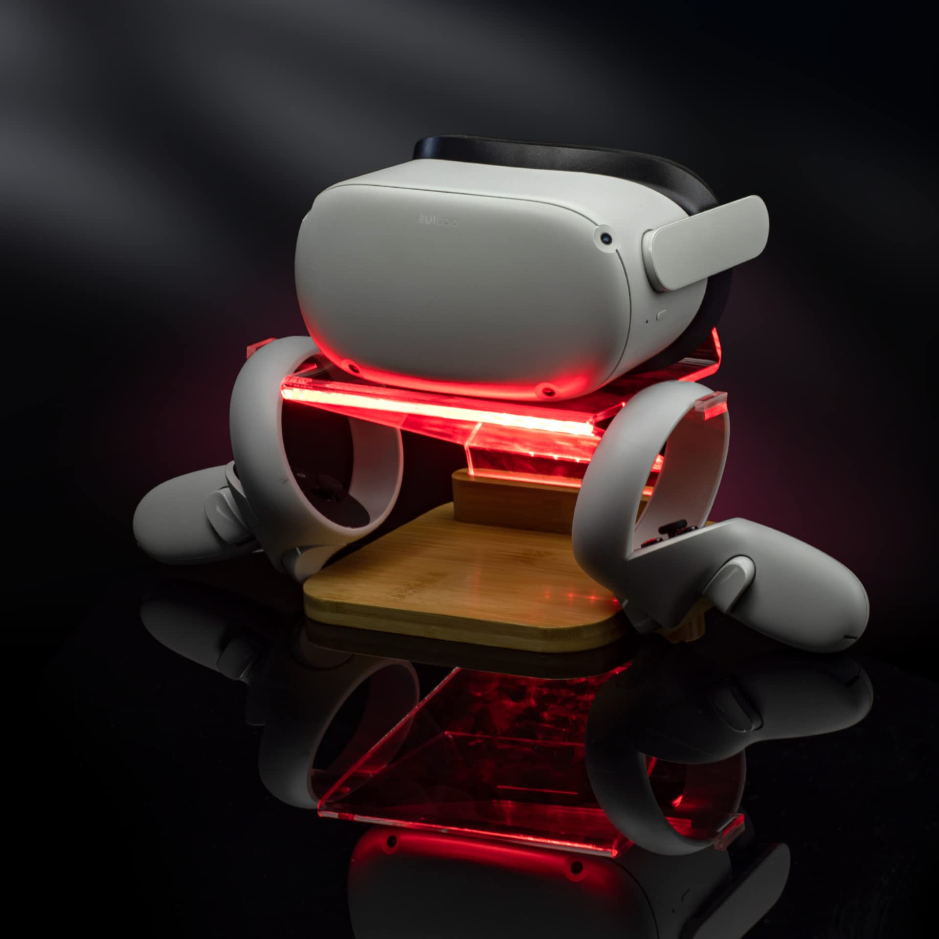 Soporte LED VR para Oculus Quest 2 vasos de pared soporte de almacenamiento de pared soporte soporte soporte de pared soporte soporte de pared soporte de almacenamiento auricular VR Gamepad Controller